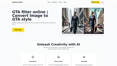 GTA AI Filter | Convert Photos to GTA Art - AI-Powered GTA Style Filter Online
