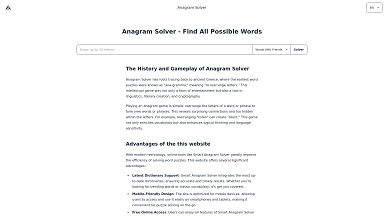 Free Online Anagram Solver | Find All Possible Words