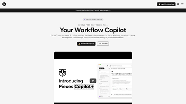 Pieces for Developers - Your Workflow Copilot