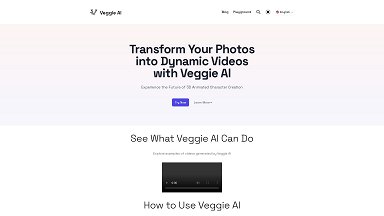 Veggie AI - Transform Your Photos into Dynamic 3D Videos