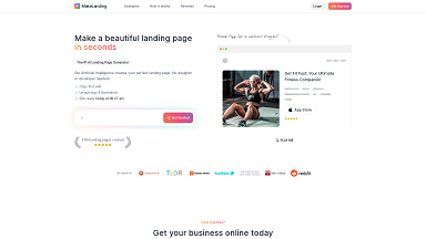 Build Beautiful Landing Pages Instantly With AI | Makelanding
