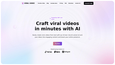 Viral Video - Create viral videos in minutes with AI