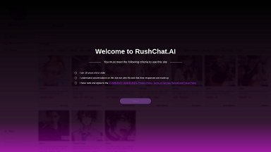 Rushchat.AI - NSFW AI Character Chat,The Boundary Pushing Character Interaction
