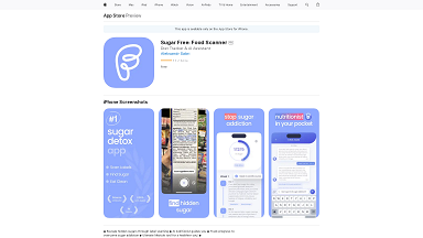 Sugar Free: Food Scanner sur l'App Store