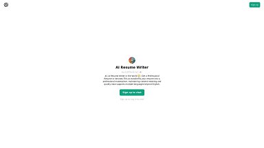 ChatGPT - AI Resume Writer