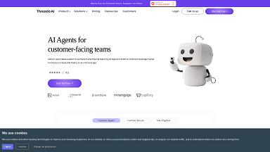 Agentes de IA para equipes voltadas para o cliente | Threado AI