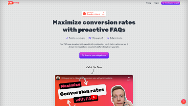 FAQPopup: Drive user engagement with interactive FAQs