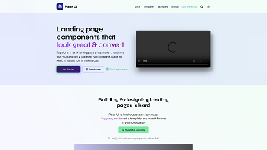 Landing page components & templates that you can copy & paste