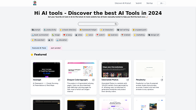 Découvrez les meilleurs outils d'IA et les générateurs d'IA | Hi AI Tools