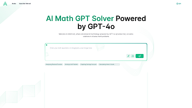 AI Math GPT Solver Powered by GPT-4o Free Online | Math Bot