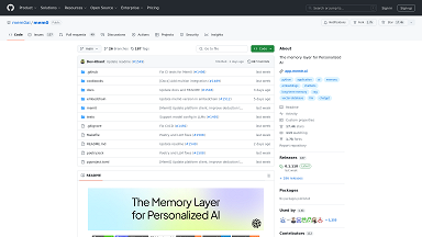GitHub - mem0ai/mem0: The memory layer for Personalized AI
