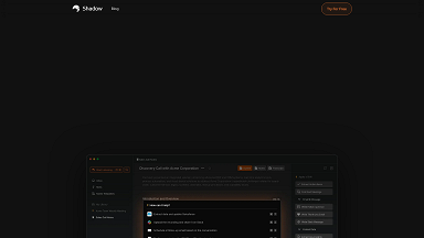 Shadow - 봇 없는 AI 오토파일럿을 통한 회의 후 작업 자동화