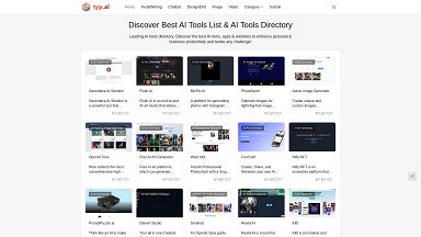 Discover Best AI Tools List & AI Tools Directory with tyy.ai