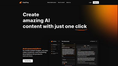 AI content creator - generate content using AI online