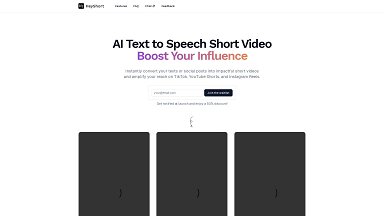 HeyShort - AI Text to Speech Short Video Maker