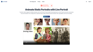 Animate Static Portraits with Live Portrait