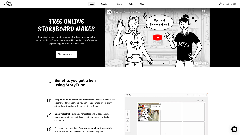 Screenshot for StoryTribe: Création de storyboards sans effort pour tous