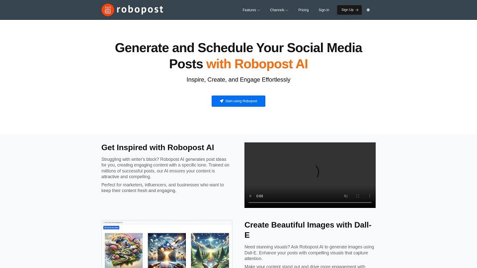 Screenshot for AI Posts Generator - Robopost AI