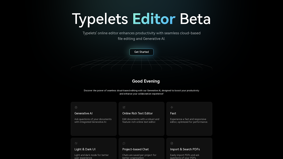 Screenshot for Typelets Editor