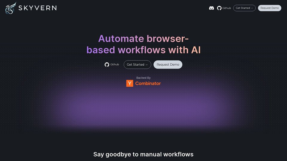 Screenshot for Skyvern - Automatiseer browserworkflows met AI