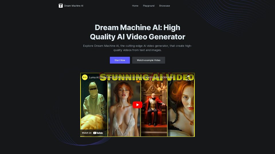 Screenshot for Dream Machine AI - Erzeugen Sie hochwertige Videos kostenlos.