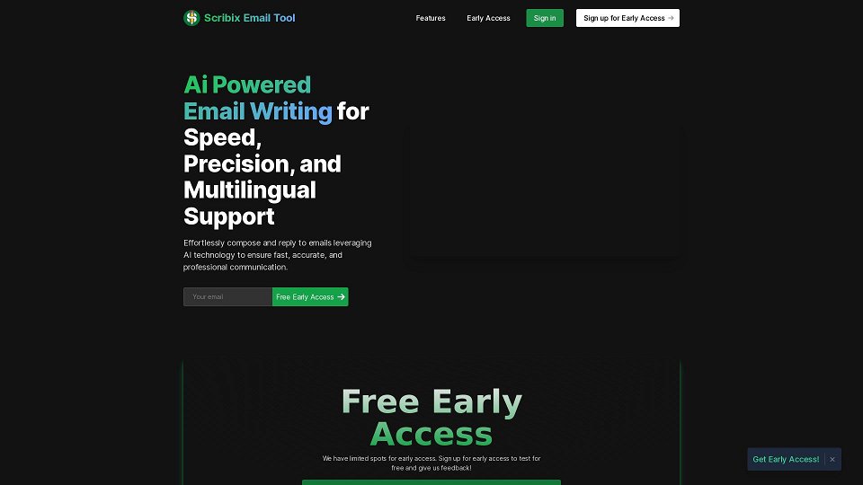 Screenshot for Scribix Ai - Email Copywriting Assistant