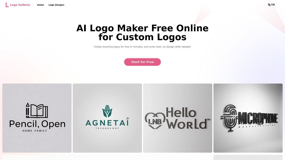 Screenshot for Logo Galleria: Kostenloser Online AI Logo Maker