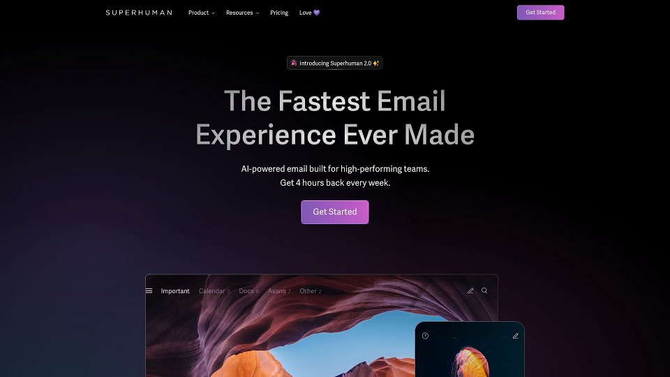 Screenshot for Superhuman | Blazingly fast email for teams and individuals