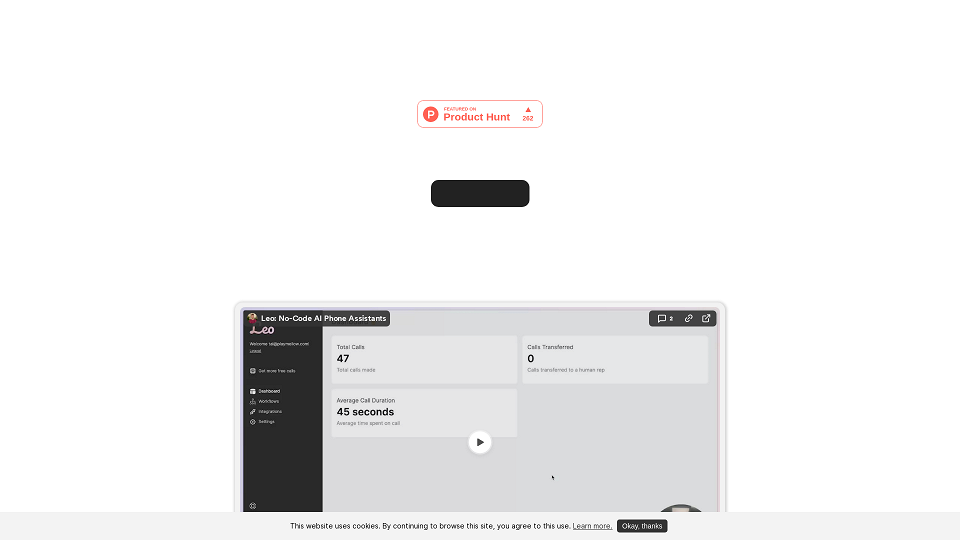Screenshot for Leo: No-code AI phone assistants