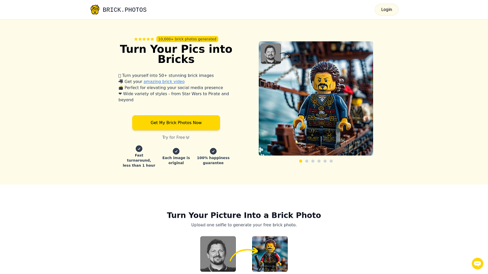 Screenshot for Brick.Photos: Transforme suas fotos em tijolos