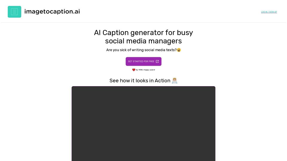 Screenshot for Automate your captions to save time and energy.