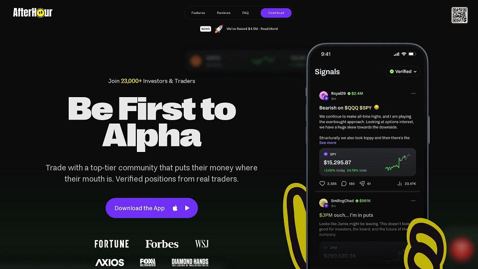 Screenshot for AfterHour | Be First to Alpha | Stock Market Super App