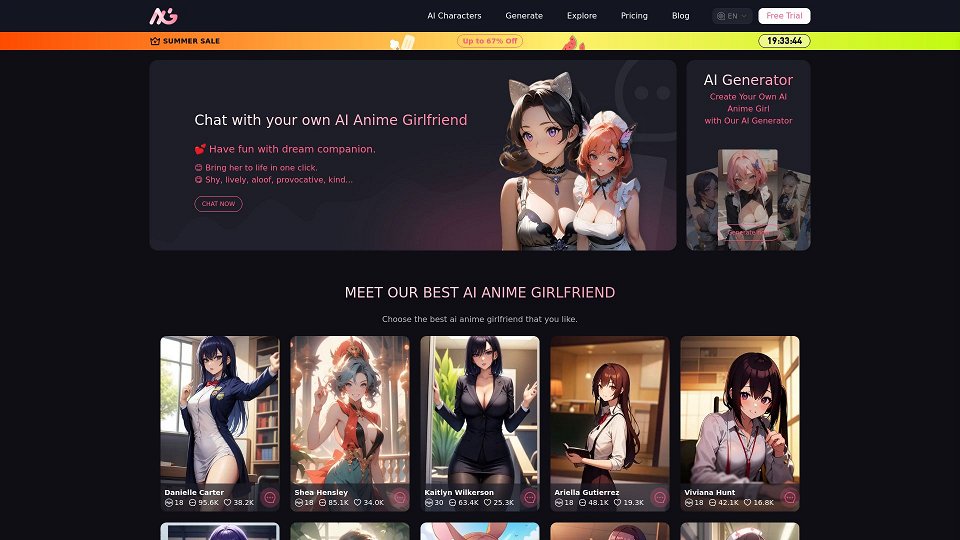 Screenshot for AI Anime Girlfriend - Chat With Your AI Anime Girlfriend &amp; Create Your Anime Girl