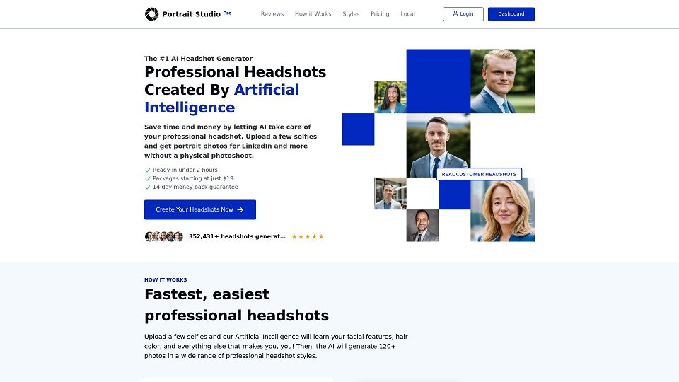 Screenshot for Portrait Studio Pro | AI Generated Professional Headshots | Business Portraits Without Physical Shoot