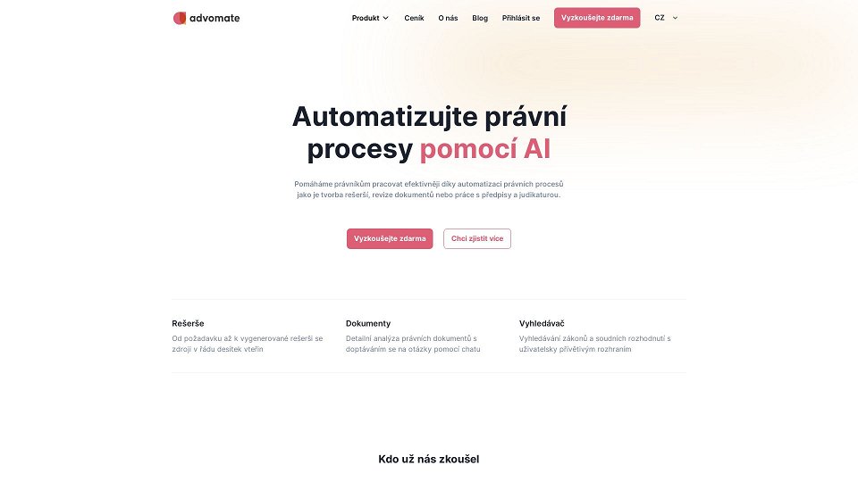 Screenshot for Advomate | Domů