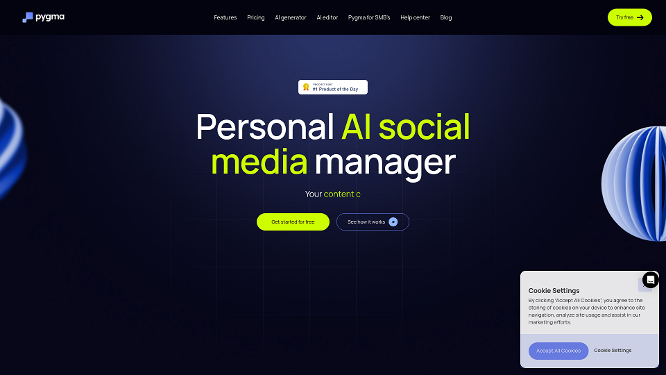 Screenshot for Pygma – Personal AI social media manager