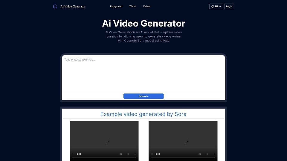 Screenshot for Ai Video Generator | sora ai video generator | free ai video generator