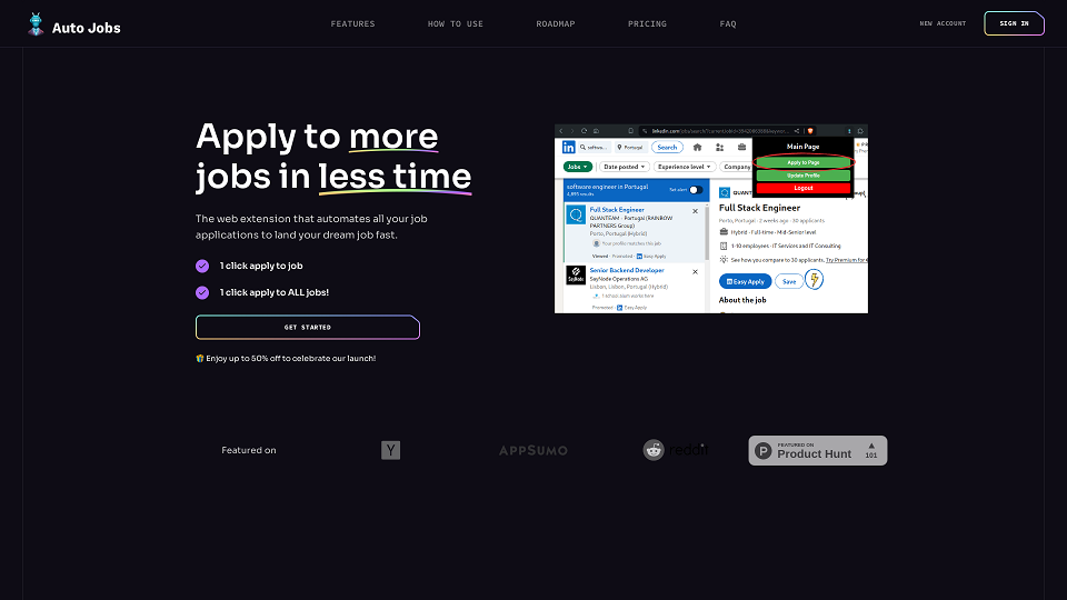 Screenshot for AutoJobs | Apply to more jobs in less time