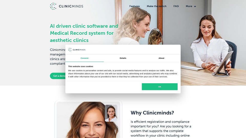 Screenshot for Aesthetic Clinic Software | Medical Record system | Clinicminds