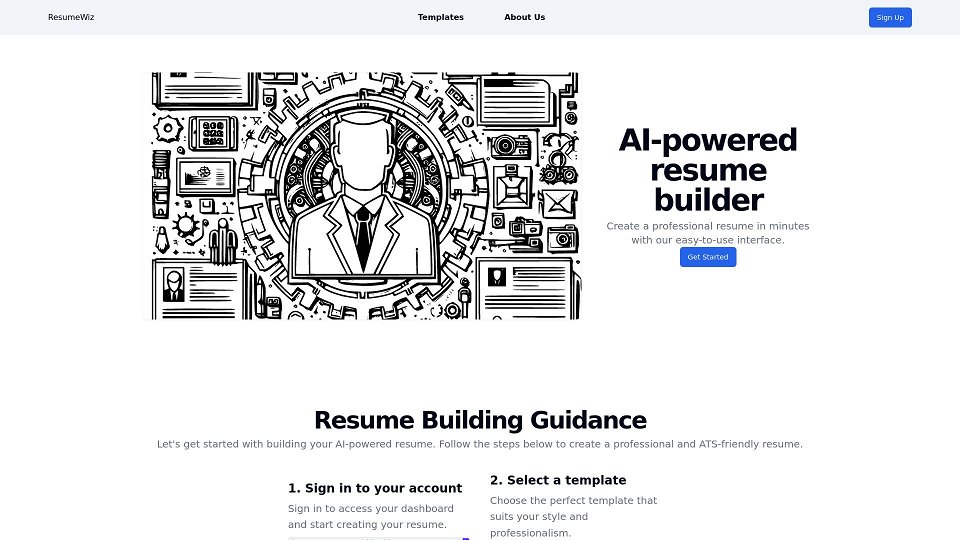 Screenshot for ResumeWiz