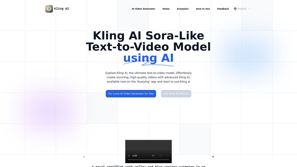 Screenshot for Kling AI | KuaiShou Text-to-Video Generation Model