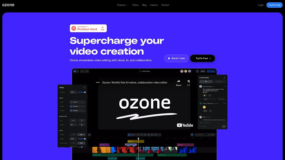 Screenshot for Ozone - Create Videos Faster with AI.